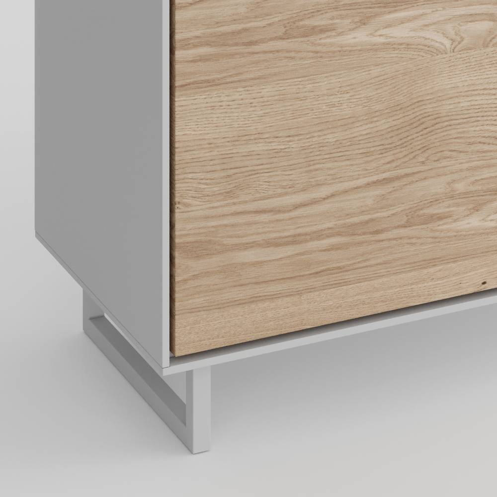 Schuhschrank Fortlanda mit einer Schublade und Drehtüren