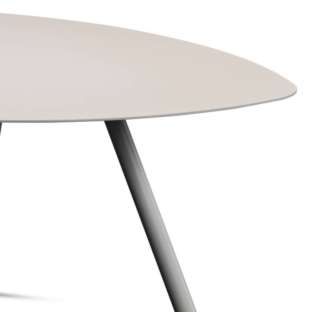 Beistelltisch Sofa Zytamos in Grau aus Metall