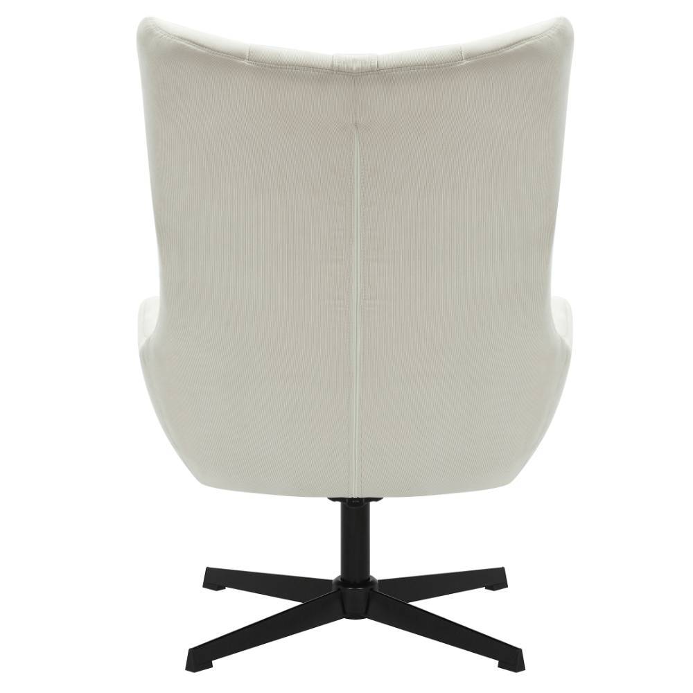 Relaxsessel Lucevra mit Fußhocker aus Feincord (zweiteilig)