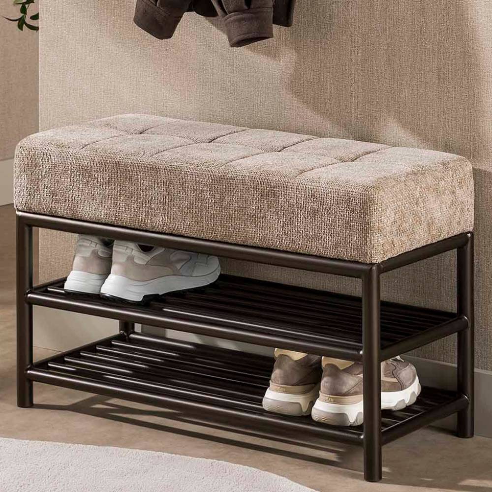Sitzbank Flur San Bruma mit Ablage für Schuhe 86 cm breit