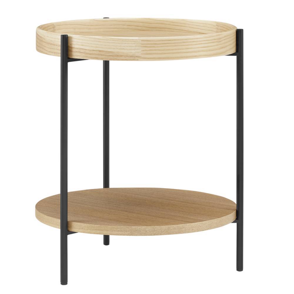 Skandi Design Beistelltisch Snoudy mit Dreifußgestell echtholzfurniert
