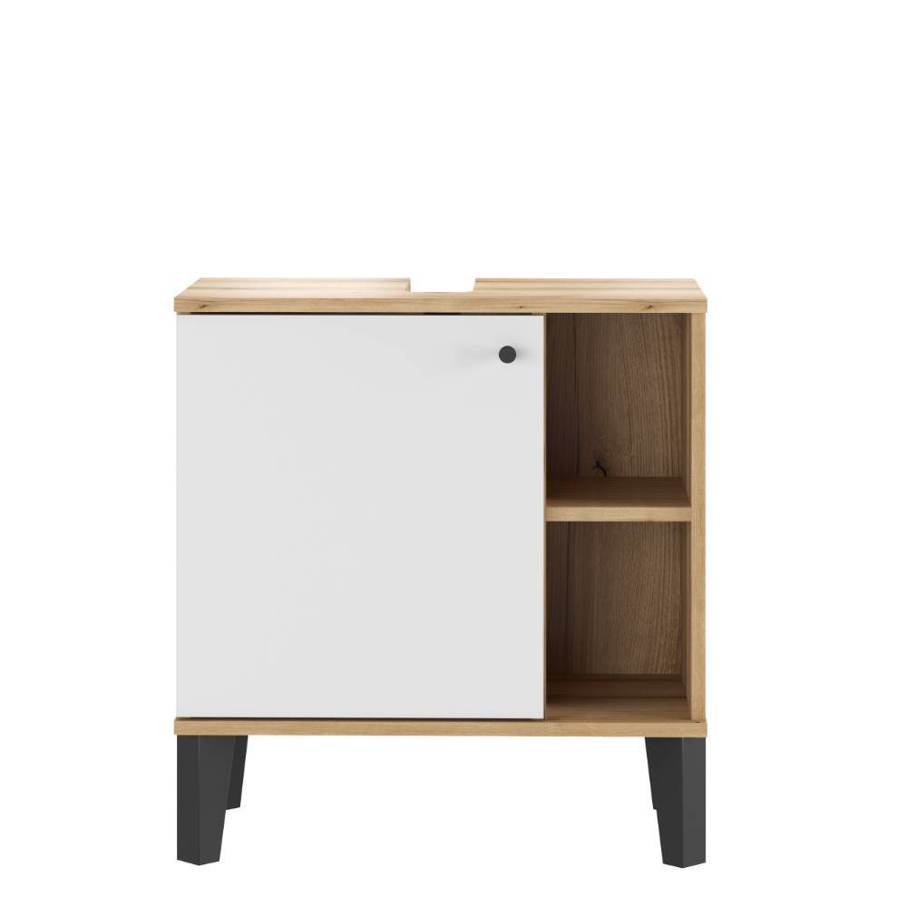 Badmöbelkomplettset Zyret dreiteilig in modernem Design (dreiteilig)