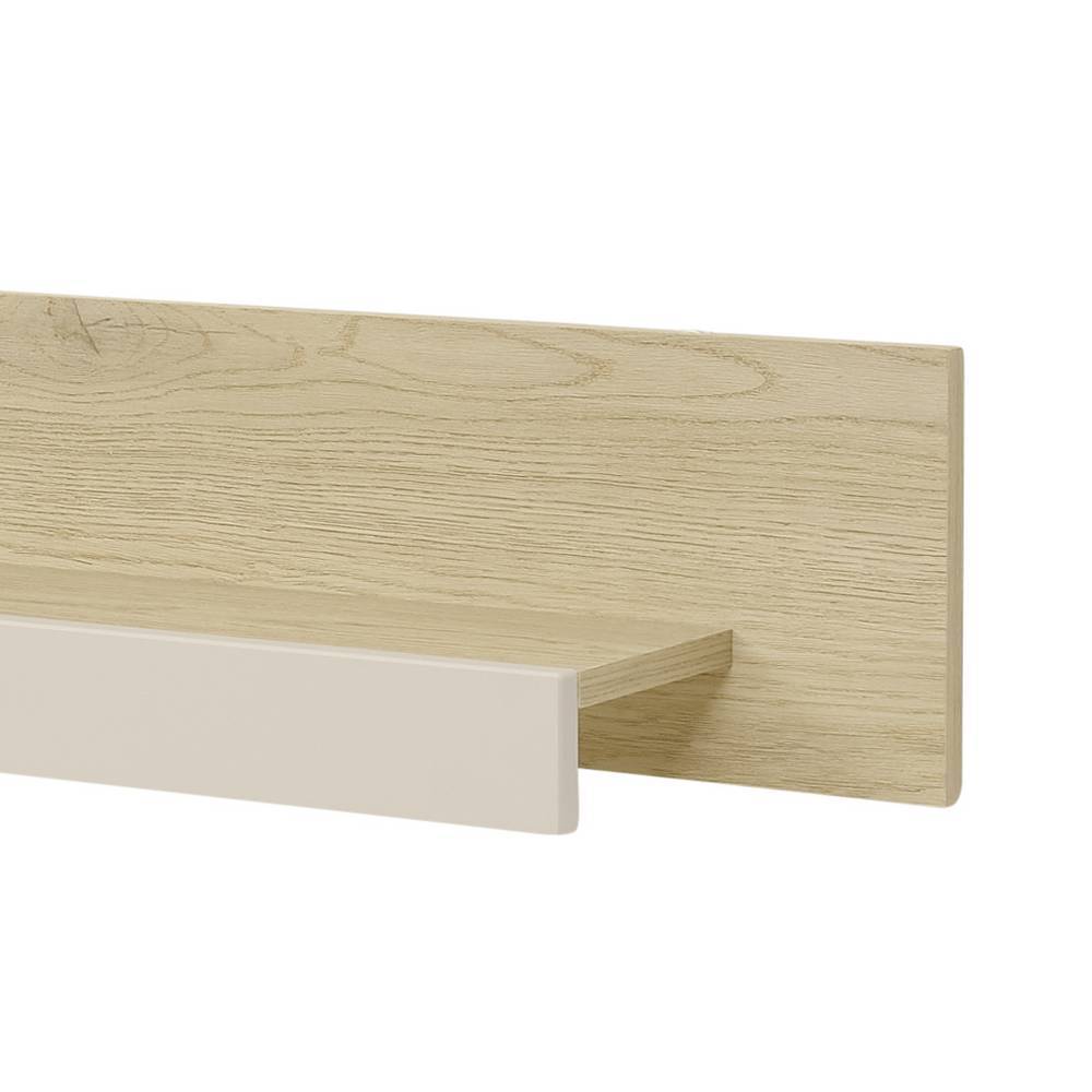 Wandboard Helina in Wildeiche Bianco und Beigegrau