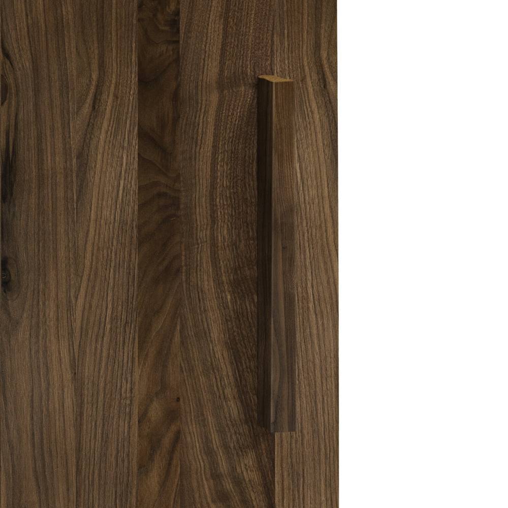 Kommode modern Cinizio in Nussbaumfarben und Weiß