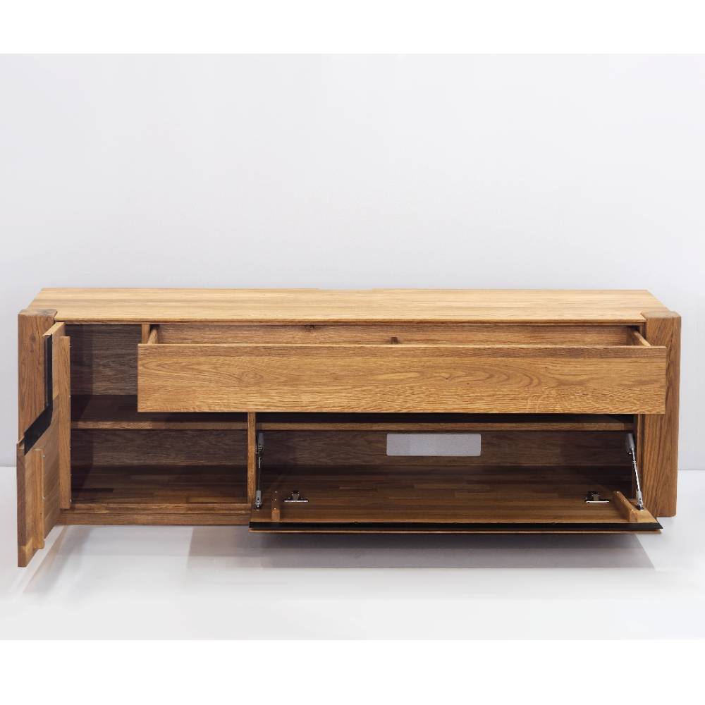 TV Lowboard Arouca aus Eiche Massivholz 162 cm breit