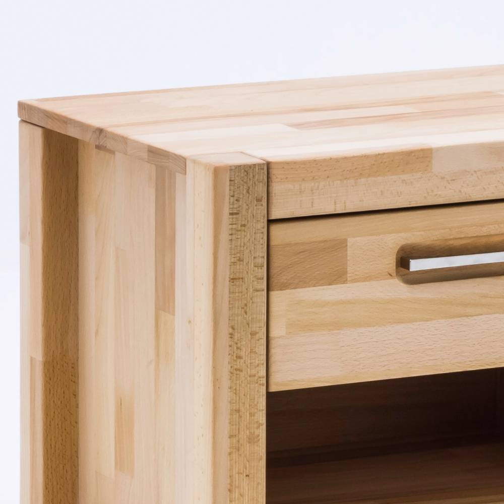 Garderobenkommode Jameson aus Kernbuche Massivholz mit zwei Schubladen