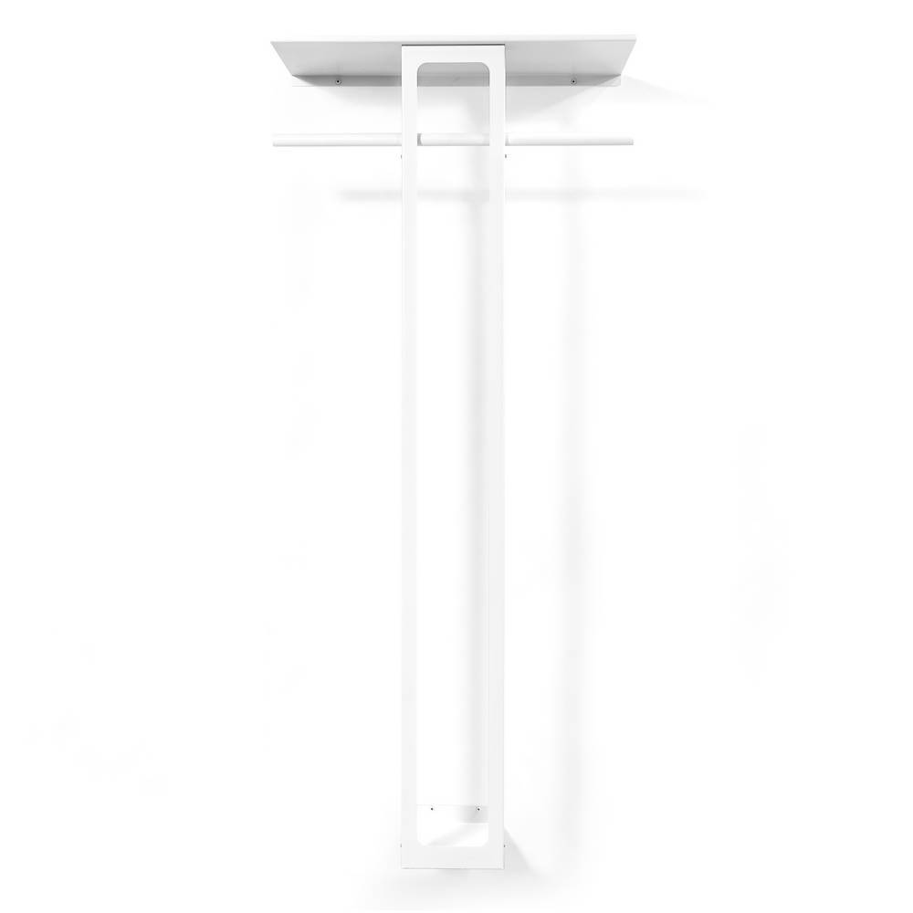 Wandgarderobe Laredo in modernem Design mit Hutablage aus Metall
