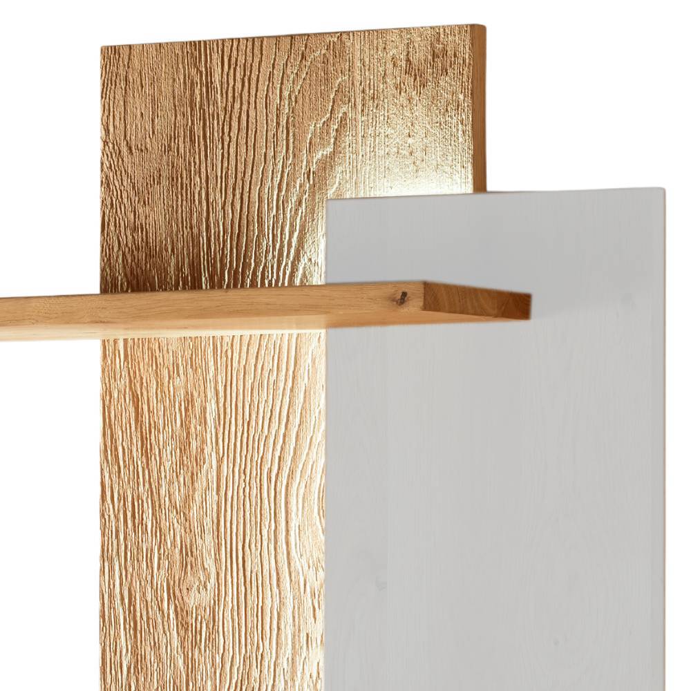 Hängeregal Laviella aus Wildeiche Massivholz in modernem Design