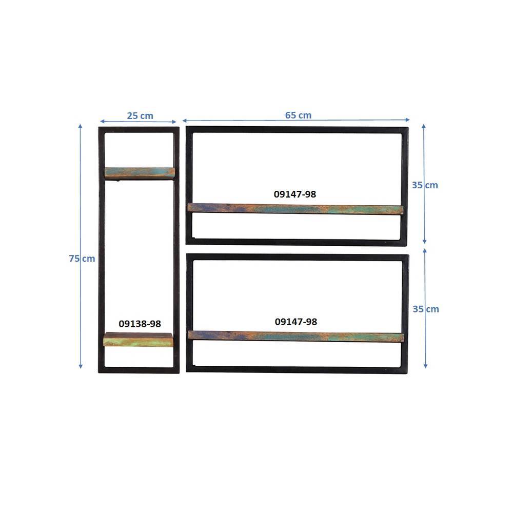 Wandboard Vucotto dreiteilig im Shabby Chic Stil (dreiteilig)