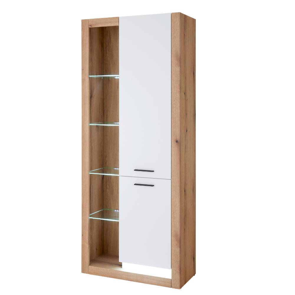 Anbauwand Asprecca 195 cm hoch und 43 cm tief (vierteilig)
