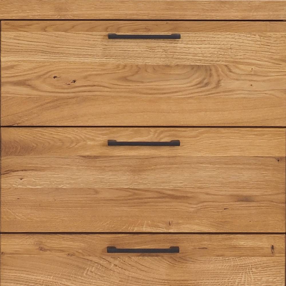 Sideboard Lasito aus Eiche Massivholz mit Hirnholz Applikation