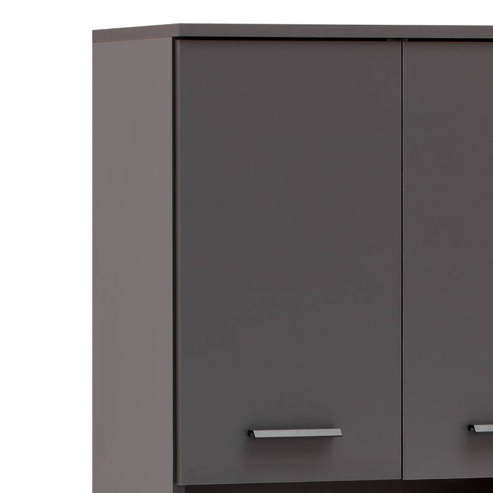 Bad Hochschrank Bennus 181 cm hoch mit Drehtüren