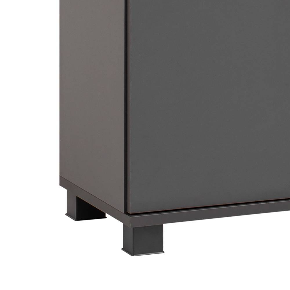 Bad Hochschrank Bennus 181 cm hoch mit Drehtüren