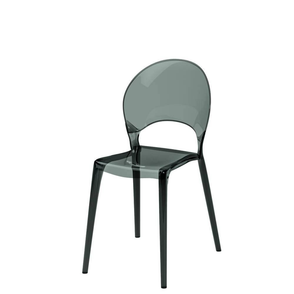 Esszimmerstuhl Satluna Transparent aus Kunststoff (4er Set)