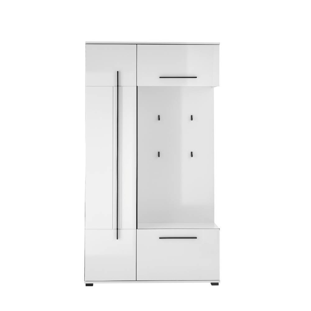 Flurgardarobe Fricossa in modernem Design - Weiß