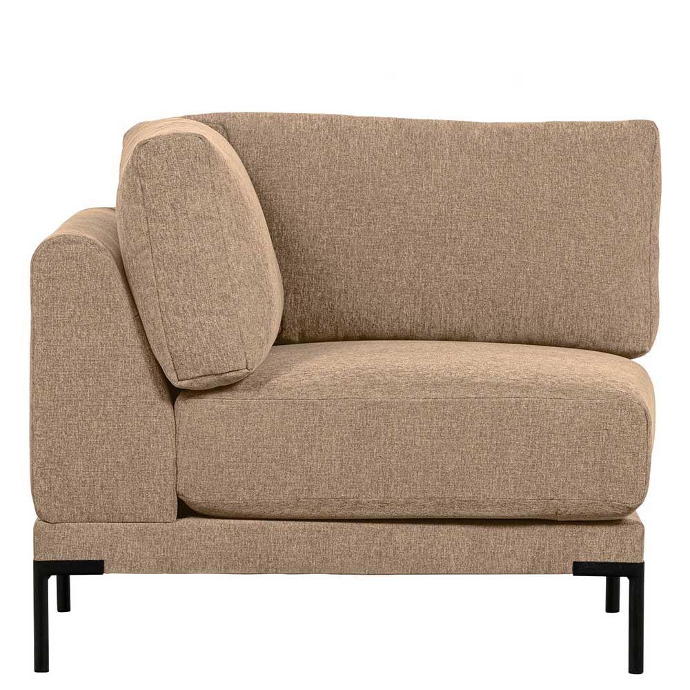 Modulsofa Dessina in Champagner aus Chenillegewebe