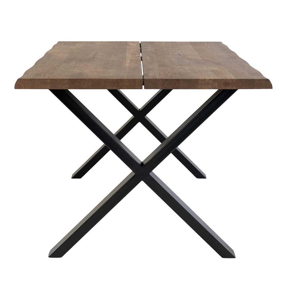Komplette Essgruppe Prato im Industrie Stil 140 cm Tisch (fünfteilig)