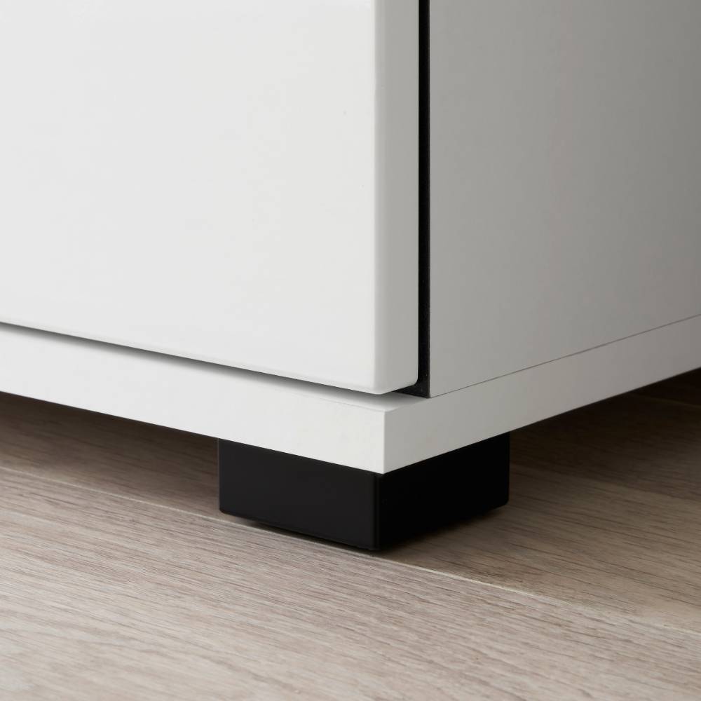 Flurgarderobe Bistian in Weiß mit Hochglanz Front (vierteilig)