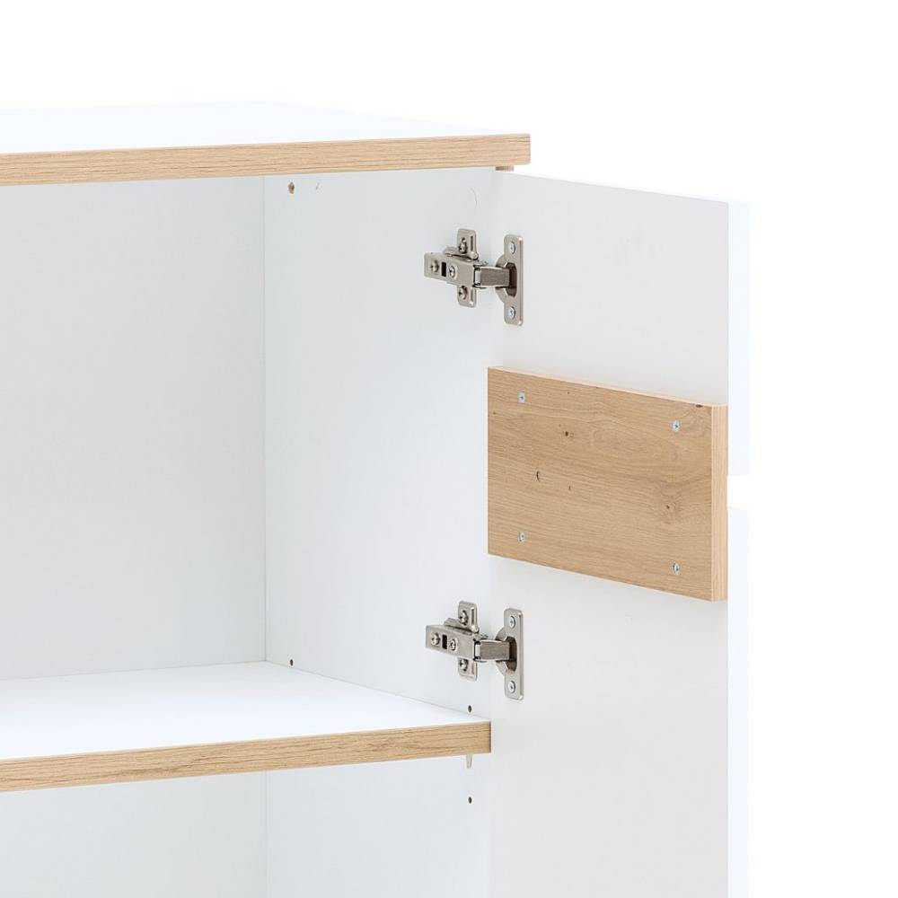 Ordnerschrank Mariocavo in Weiß 75 cm breit
