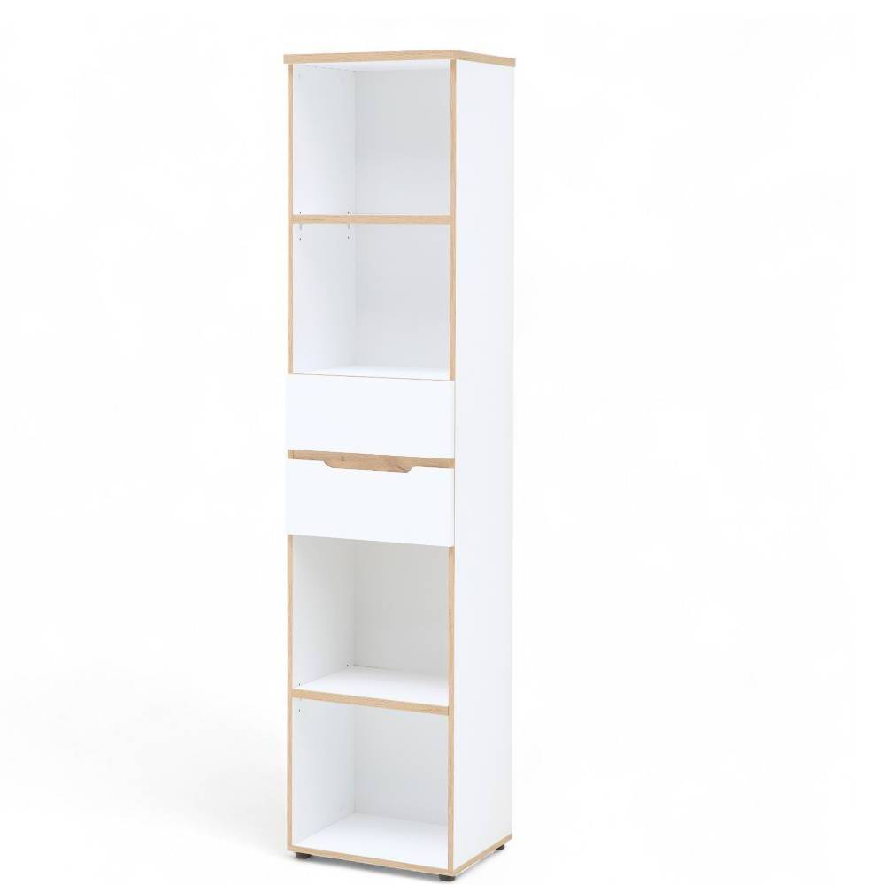 Regalschrank Mariocavo mit zwei Schubladen 45 cm breit