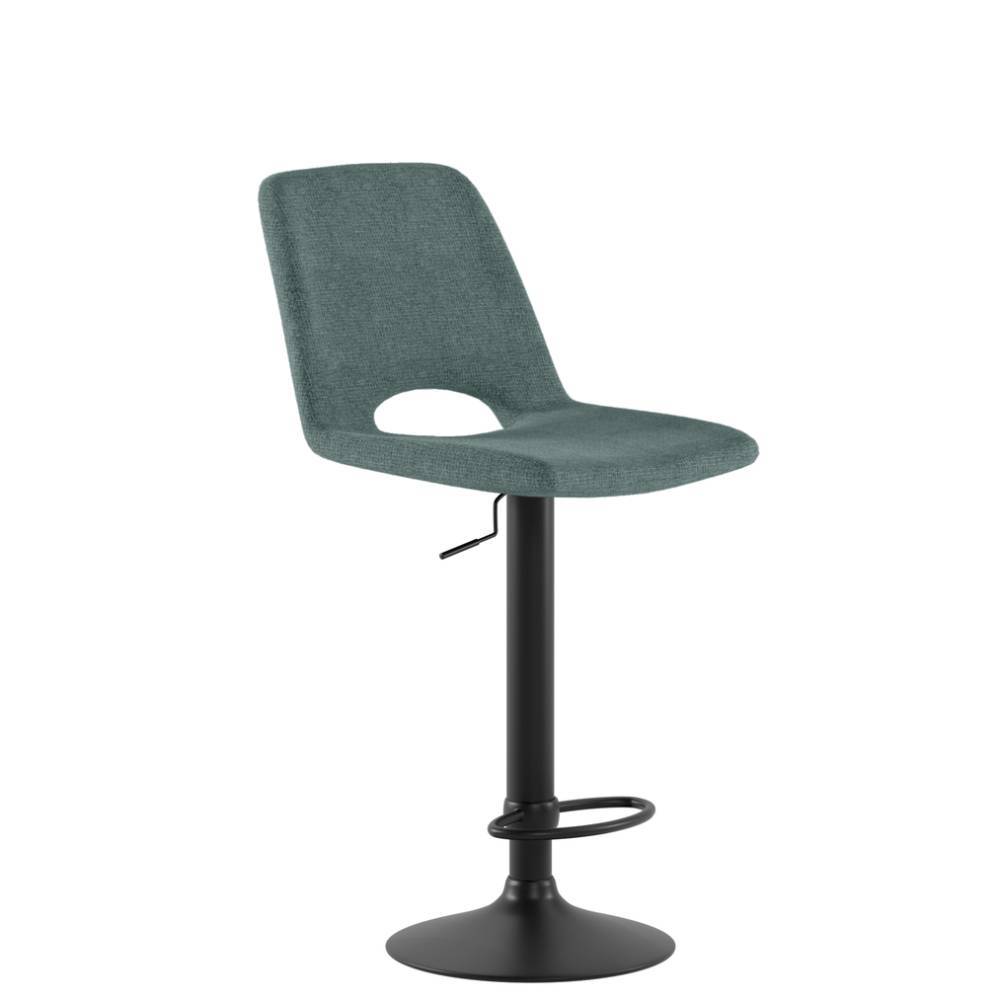 Barhocker Relisas durch Gasdruck höhenverstellbar mit Rückenlehne (2er Set)