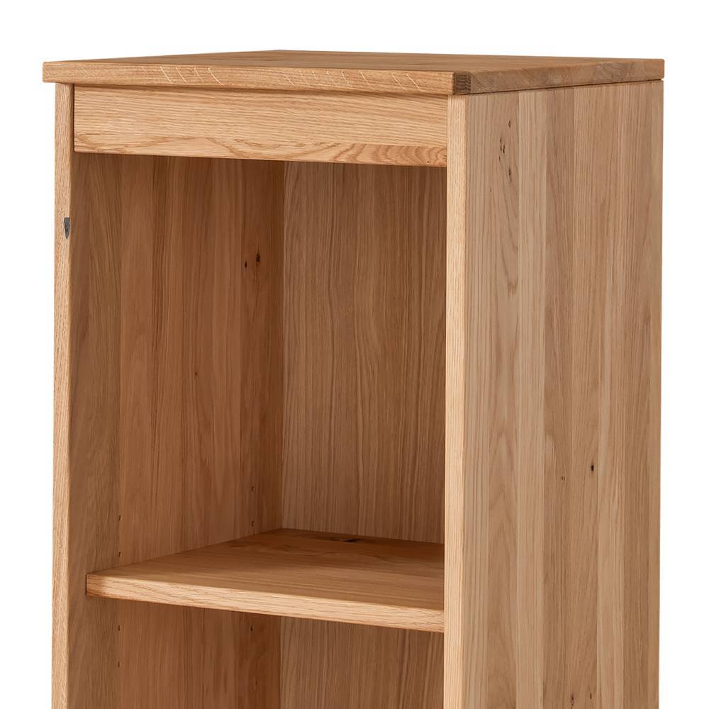 Massivholzregal Samluca aus Eiche Massivholz 121 cm hoch