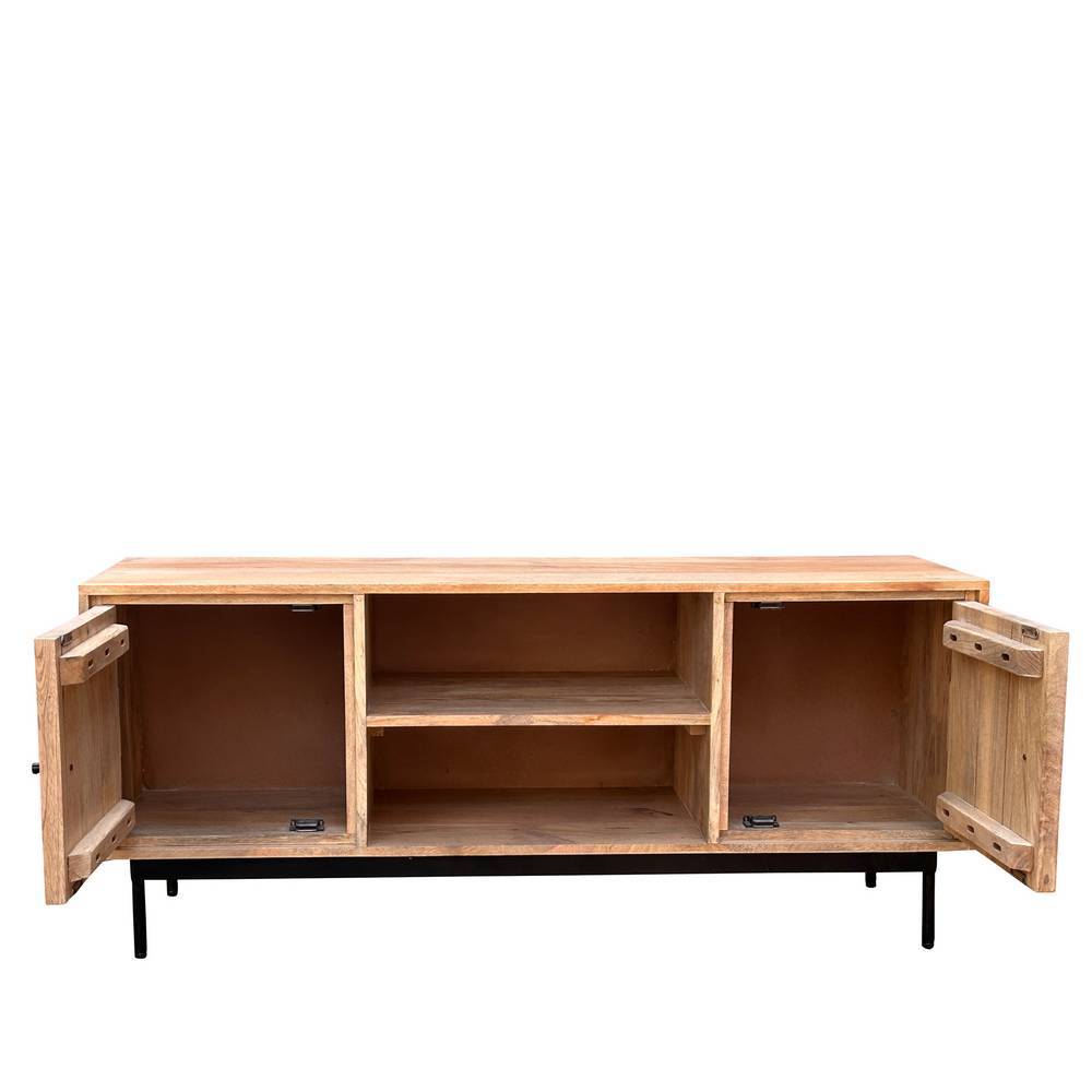 TV Lowboard Diaria aus Mangobaum Massivholz 130 cm breit