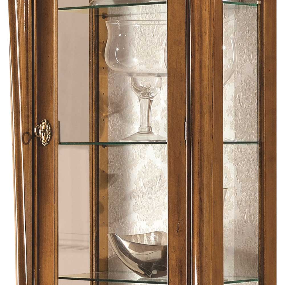 Wohnzimmer Vitrinenschrank Savolina in italienischem Stil barocke Form