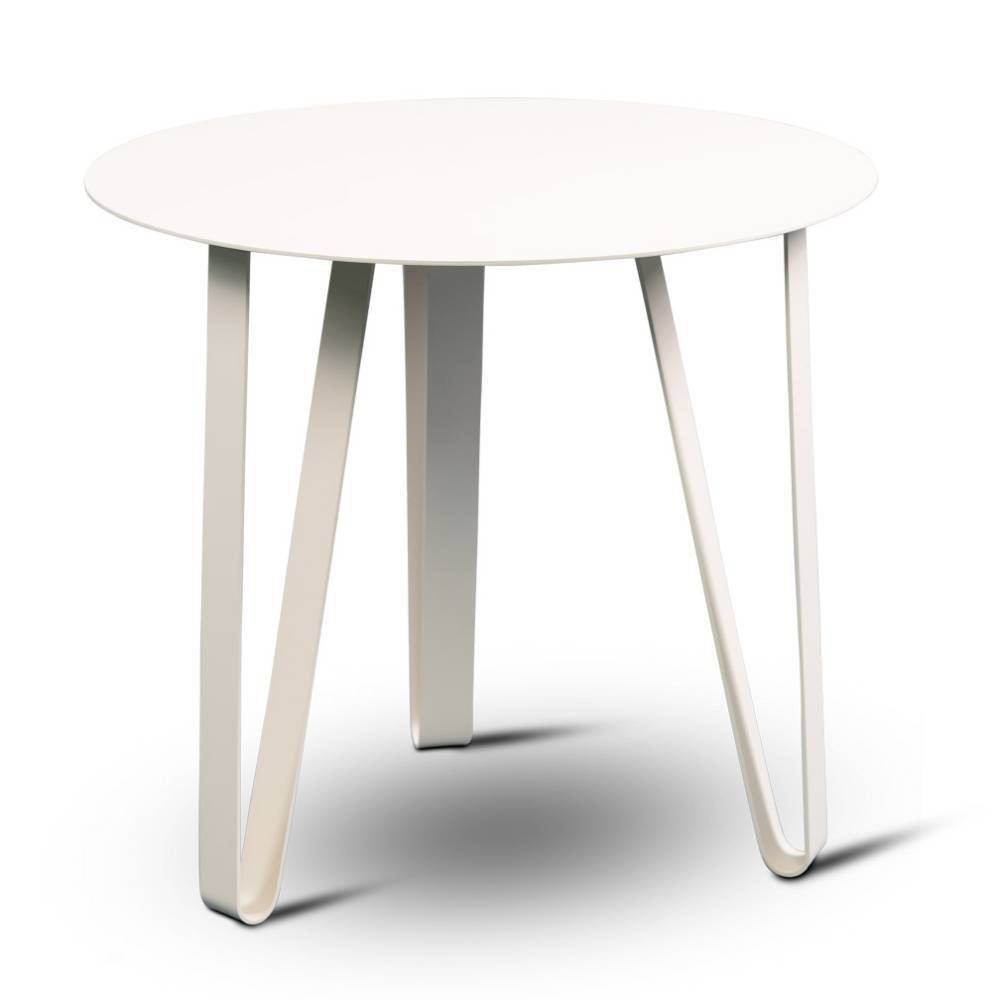 Wohnzimmer Tisch Puerto in Weiß mit Hairpin Gestell