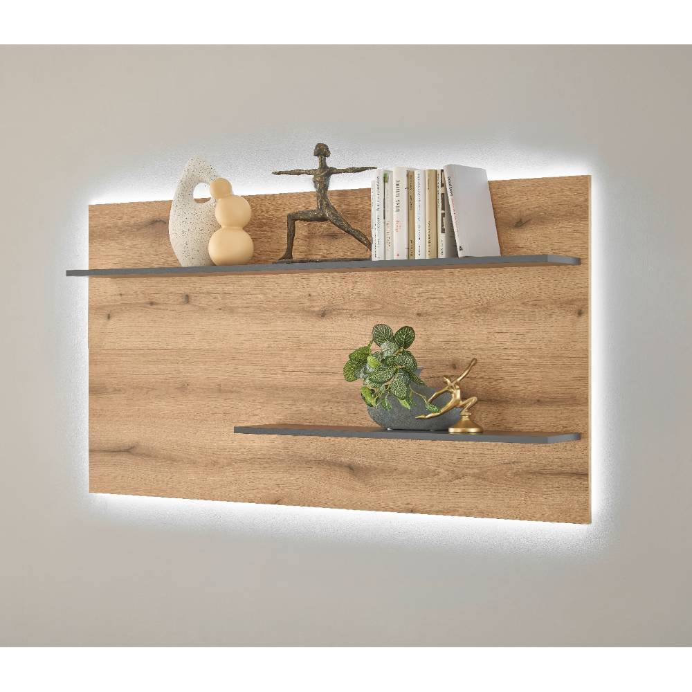 Wohnwand Castilla in modernem Design 223 cm breit (zweiteilig)