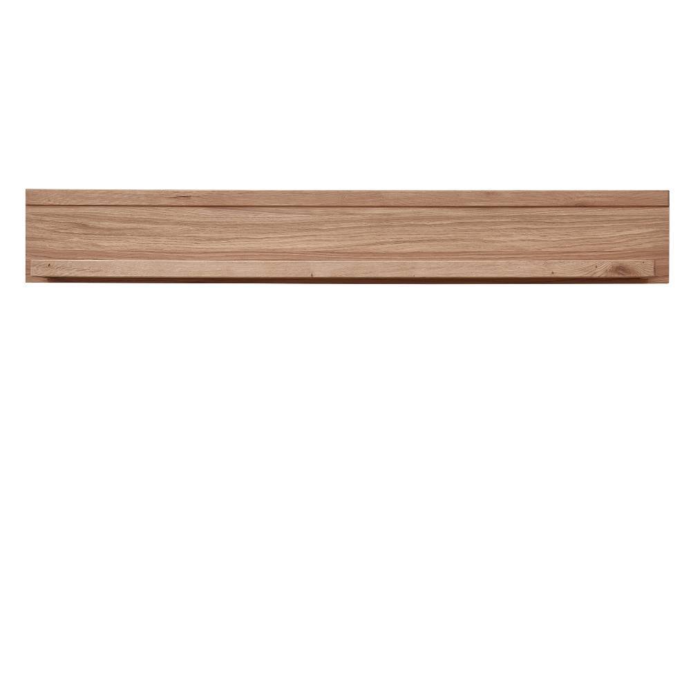 Wohnzimmerschrankwand Emly in Wildeiche Bianco 207 cm hoch (dreiteilig)