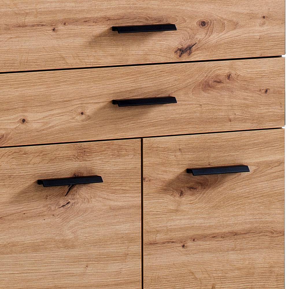 Midischrank Bad Mayora mit Metallgriffen melaminbeschichtet