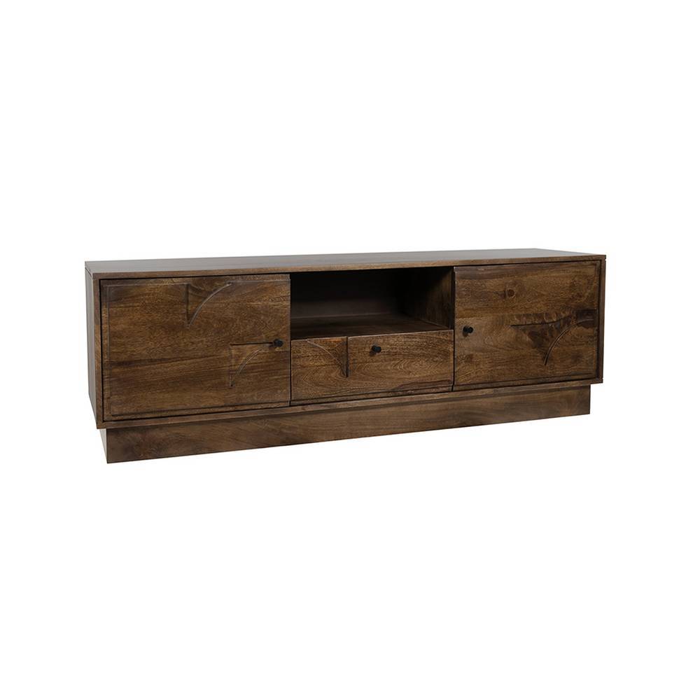 TV Lowboard Johnsa in Walnussfarben 150 cm breit - 50 cm hoch