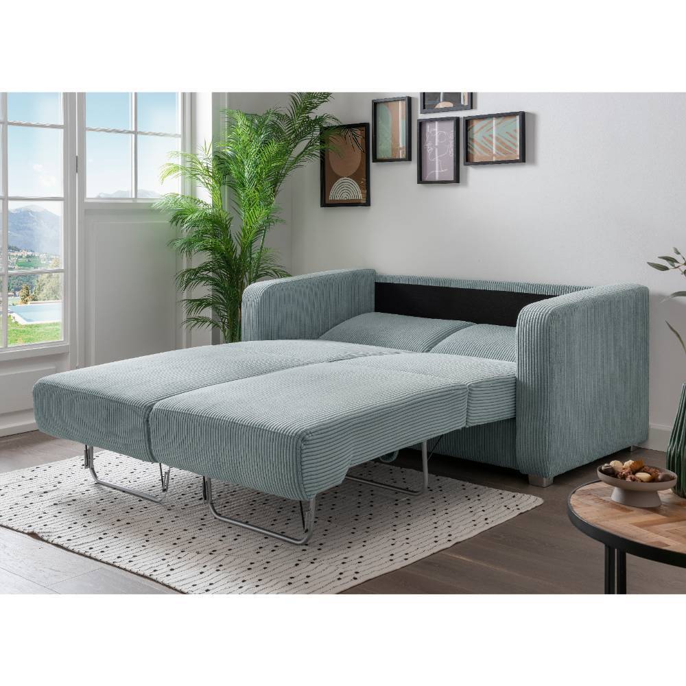 Schlafsofa Focsani aus Cord mit Federkern