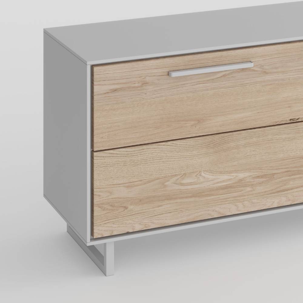 TV Board Fortlanda mit einem offenen Gerätefach in modernem Design