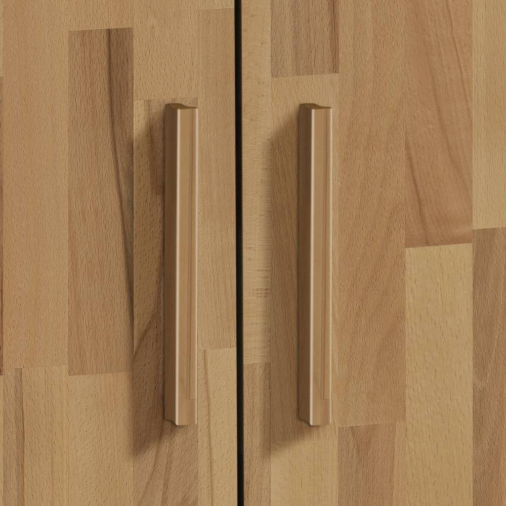 Beistellschrank Vevis in Kernbuchefarben und Anthrazit