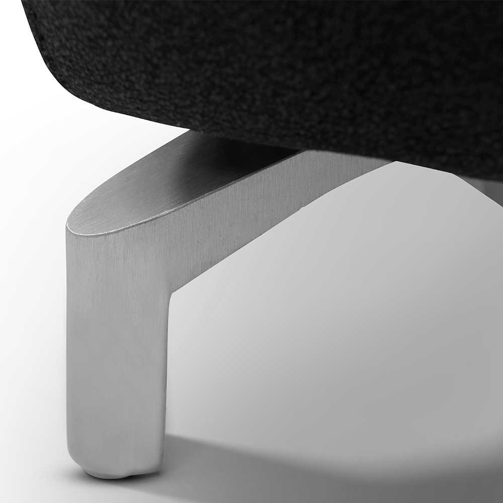 3er Sofa Emonila in Schwarz mit Relaxfunktion