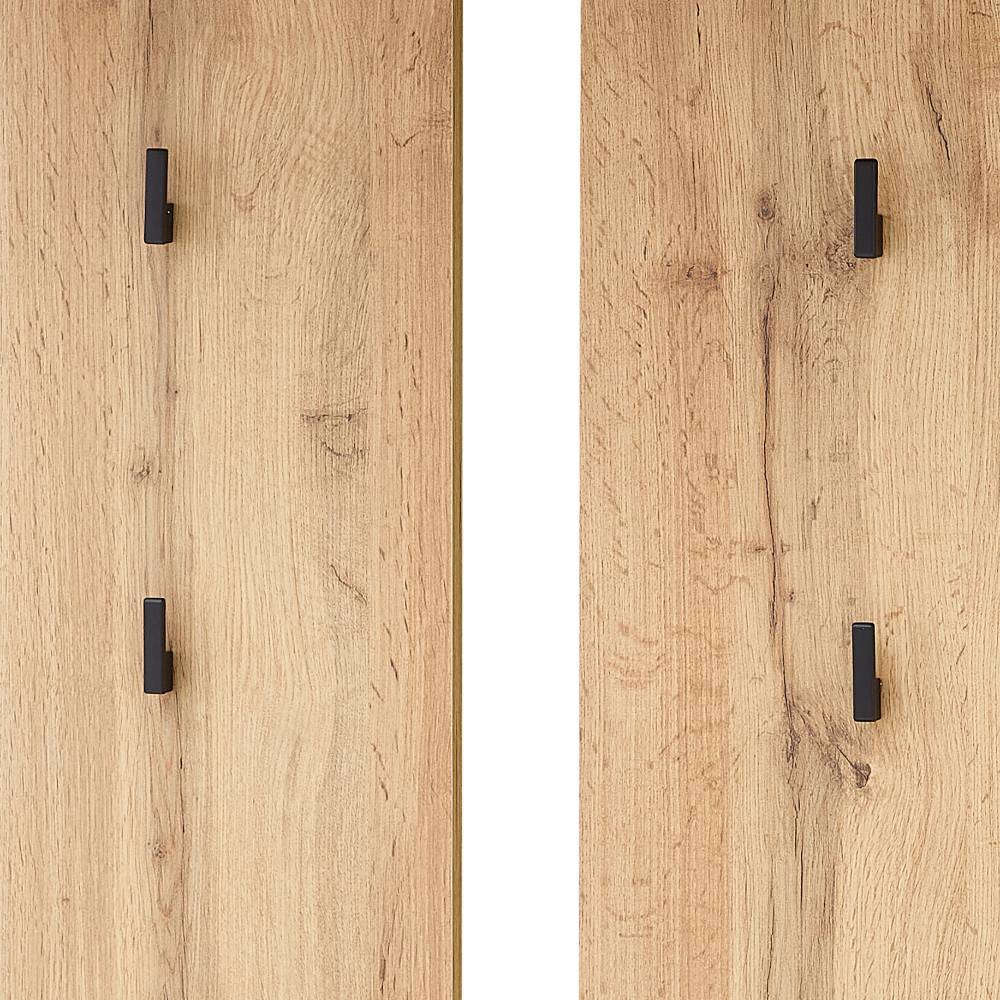 Garderobe Alamo mit Spiegel in Altholz Optik