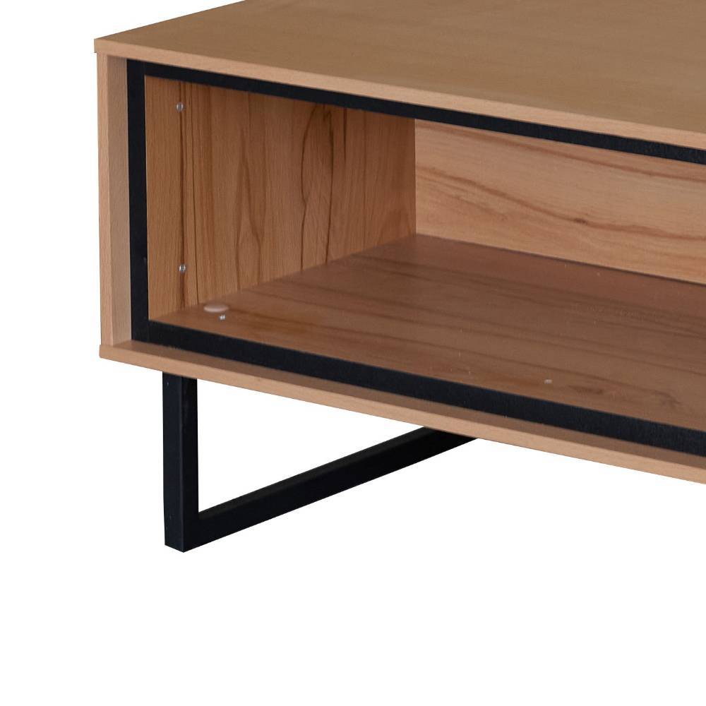 Couchtisch Zella in modernem Design mit zwei Schubladen