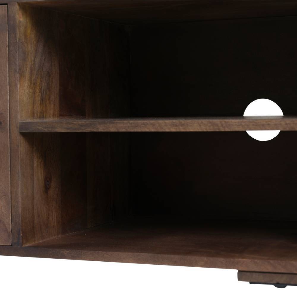TV Lowboard Ostora in modernem Design mit zwei offenen Fächern