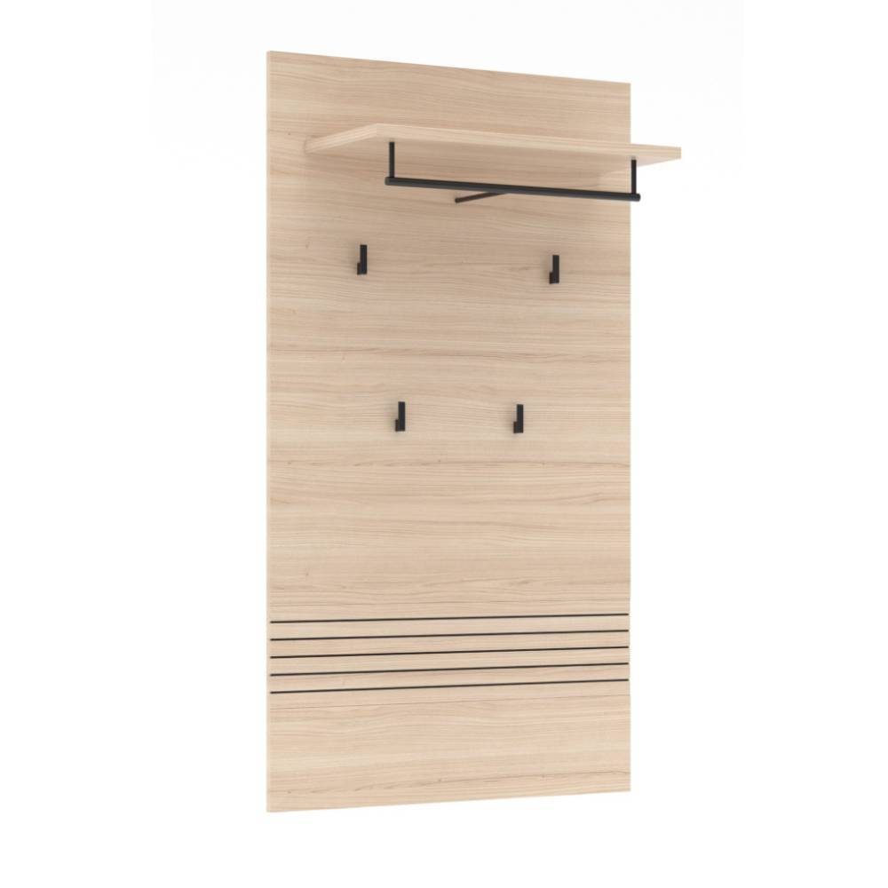 Garderobenpaneel Jasefiana in Eiche hell 78 cm breit