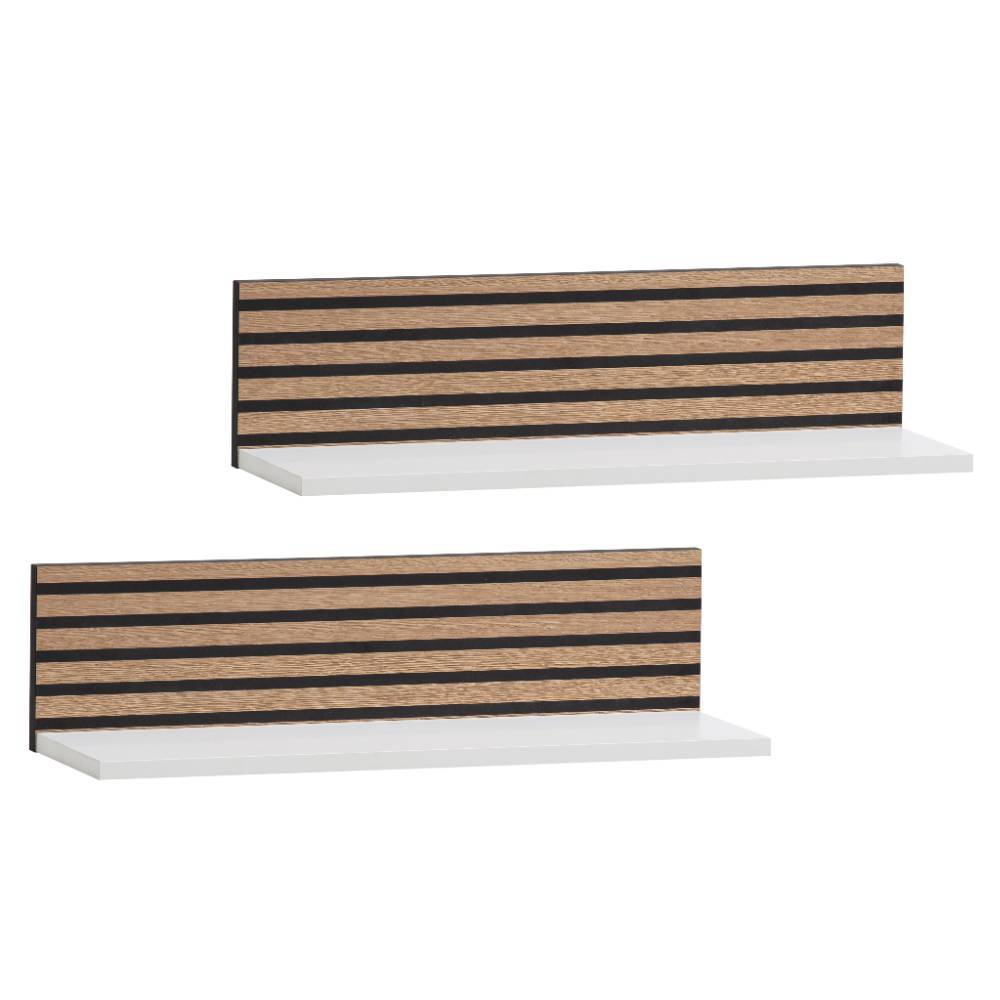 Wandboard Set Povendrid in Paneeloptik und Weiß matt (2er Set)