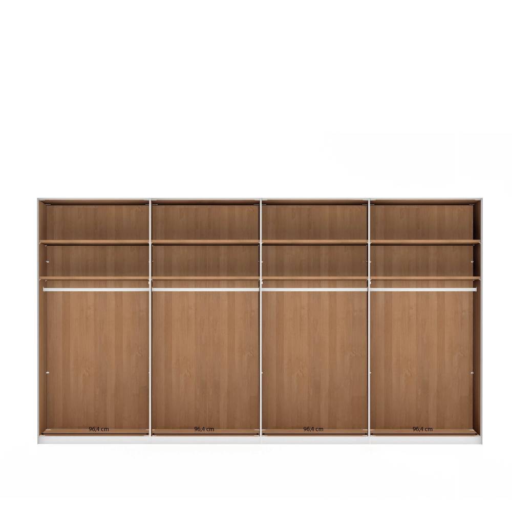 Drehtürschrank Viramiru 58 cm tief in Champagner