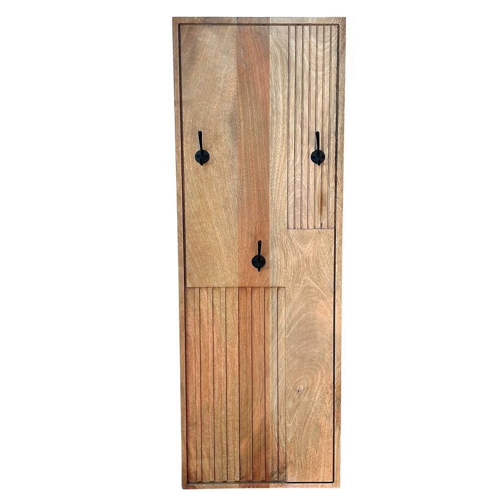 Garderoben Set Diaria aus Mangobaum Massivholz handgearbeitet (fünfteilig)