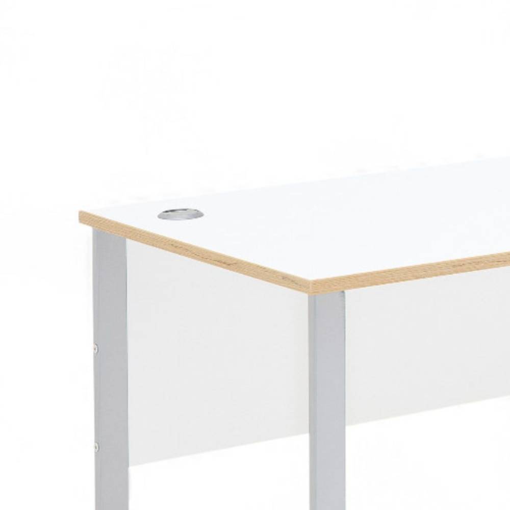 Bürotisch Mariocavo in Winkelform mit Kabeldurchlass