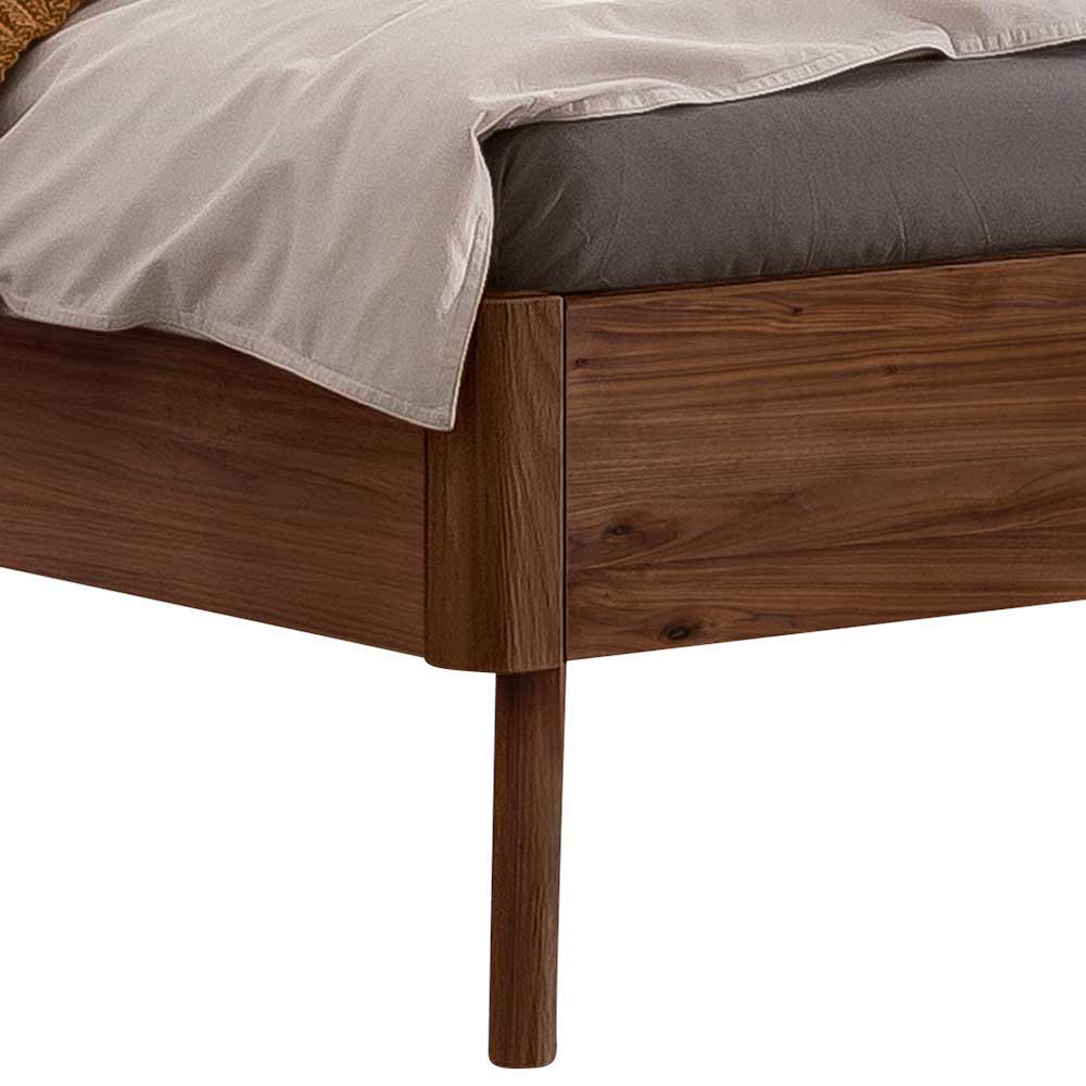 Nussbaum Doppelbett Stephanie mit Polster Kopfteil in Weiß