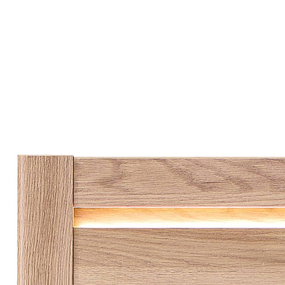 Wandregal Helias mit LED Beleuchtung 148 cm breit