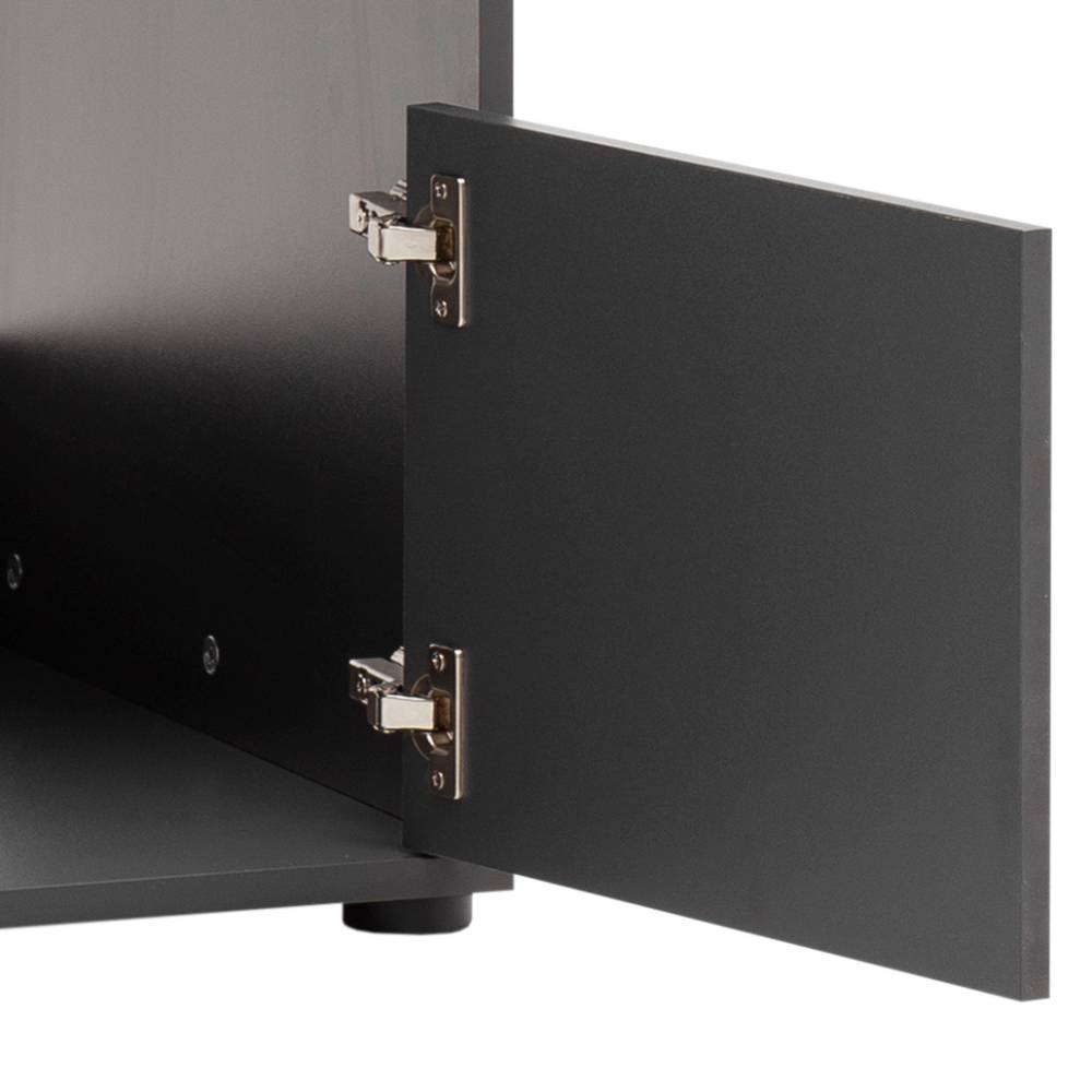 Bad Wäscheschrank Savasso in Anthrazit 155 cm hoch
