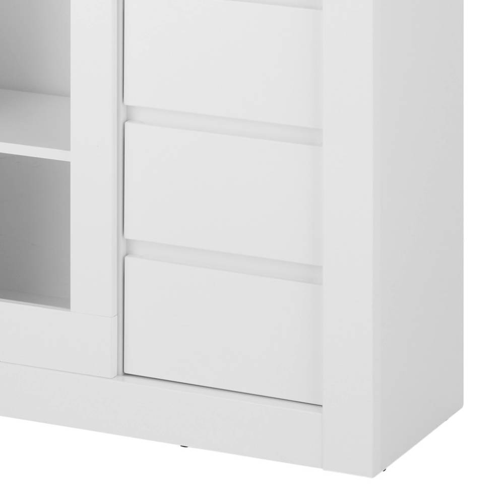 Stauraumvitrine Melvyno mit drei Schubladen in modernem Design
