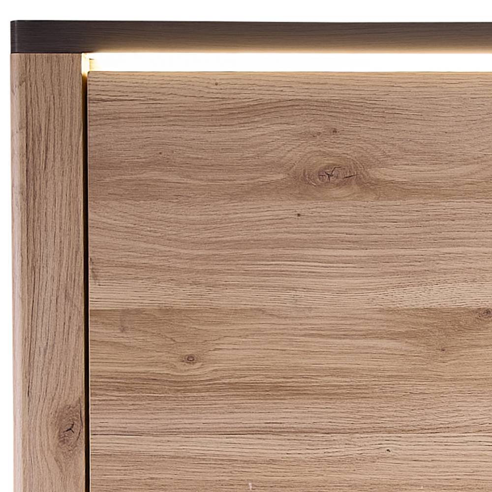 Esszimmervitrine Helias mit LED Beleuchtung und Glastür